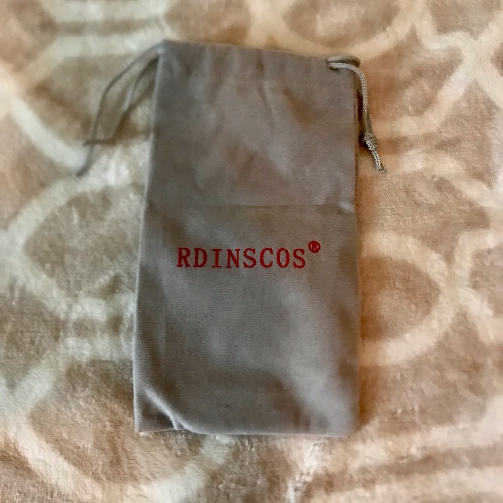 Gray Drawstring Pouch